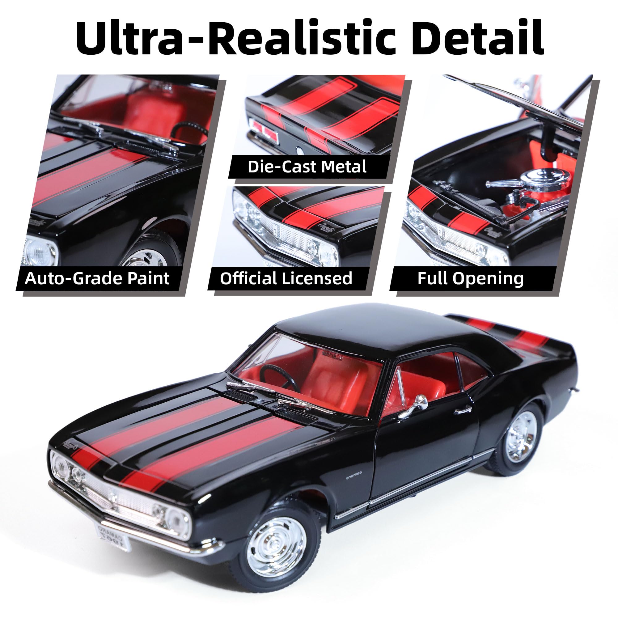 1966 Chevrolet Camaro 1/18ミニカー Amazon.com: LUCKY DIE CAST 1967 Chevy Camaro Z28 1:18 Scale